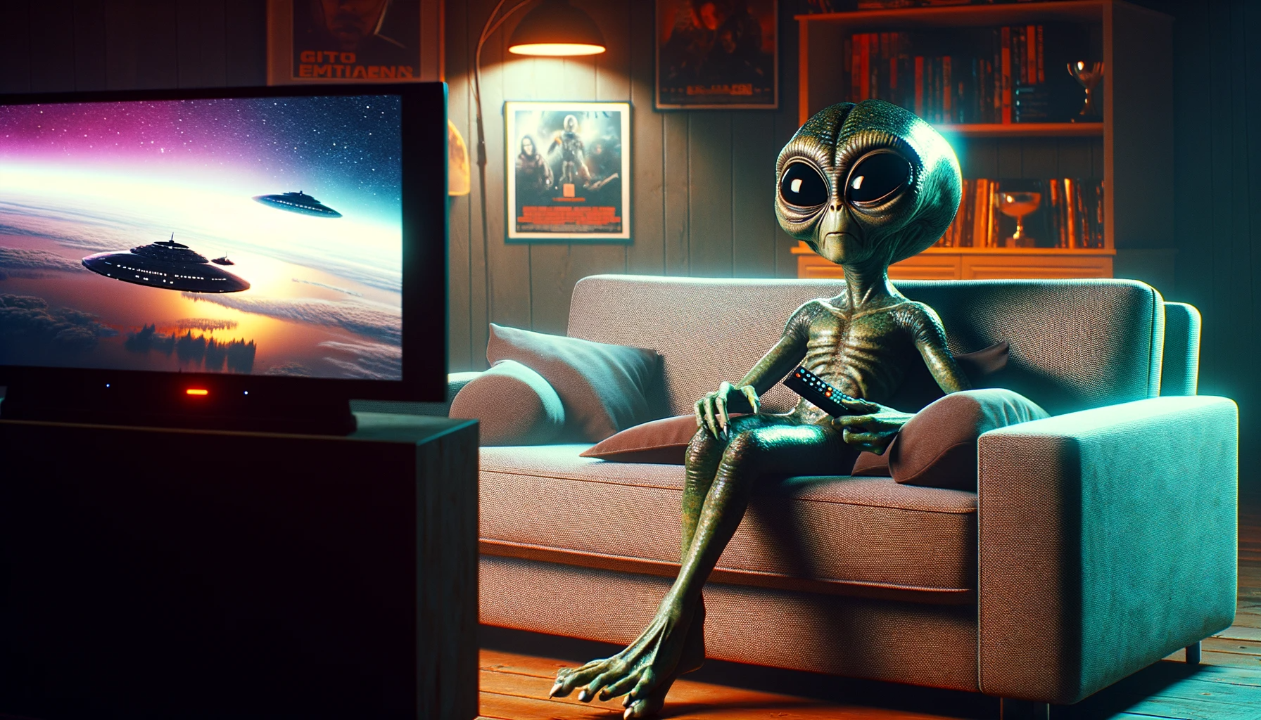 alt='' alien viendo peliculas ''