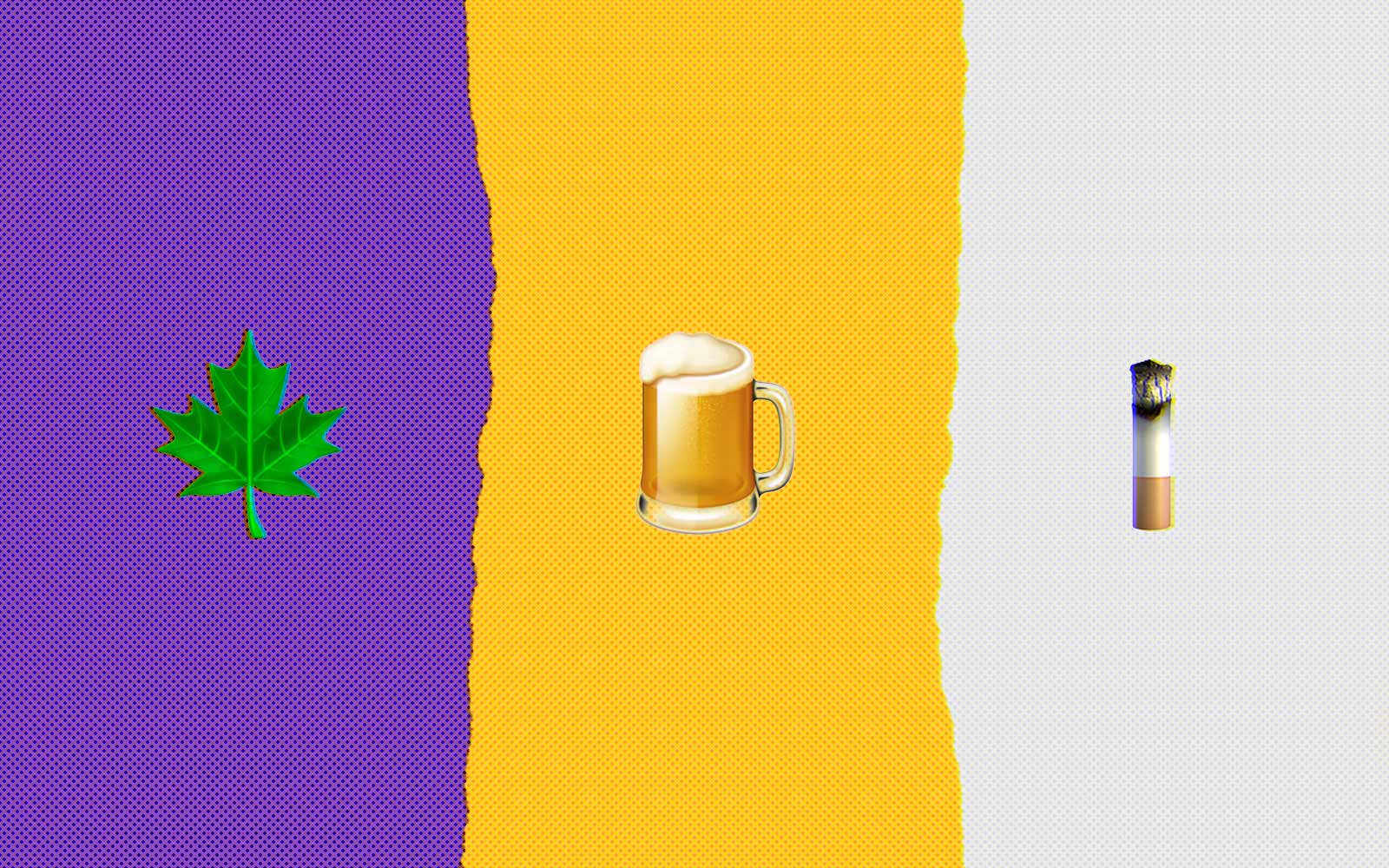 Comparación entre cannabis, alcohol y tabaco — efectos y riesgos