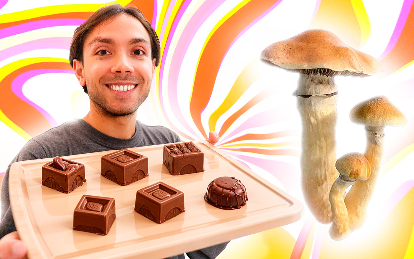 Chocolates con hongos psilocibios caseros — receta y dosificación