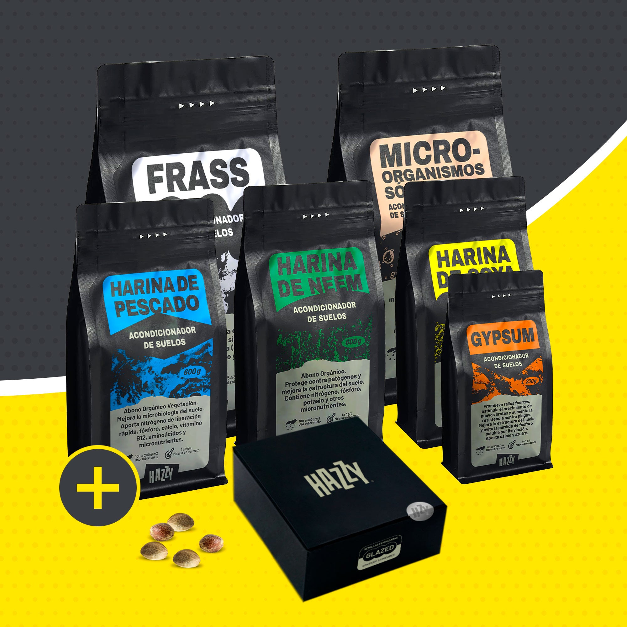 Pack para el cultivo de Cannabis Hazzy Chile + Semillas Hazzy Chile
