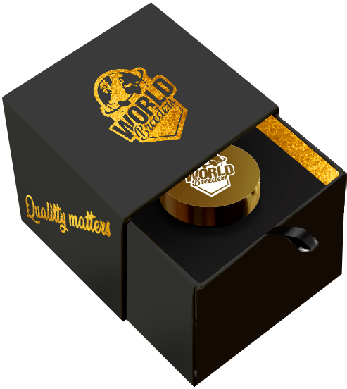 Pack de semillas World Breeders, empaque original.