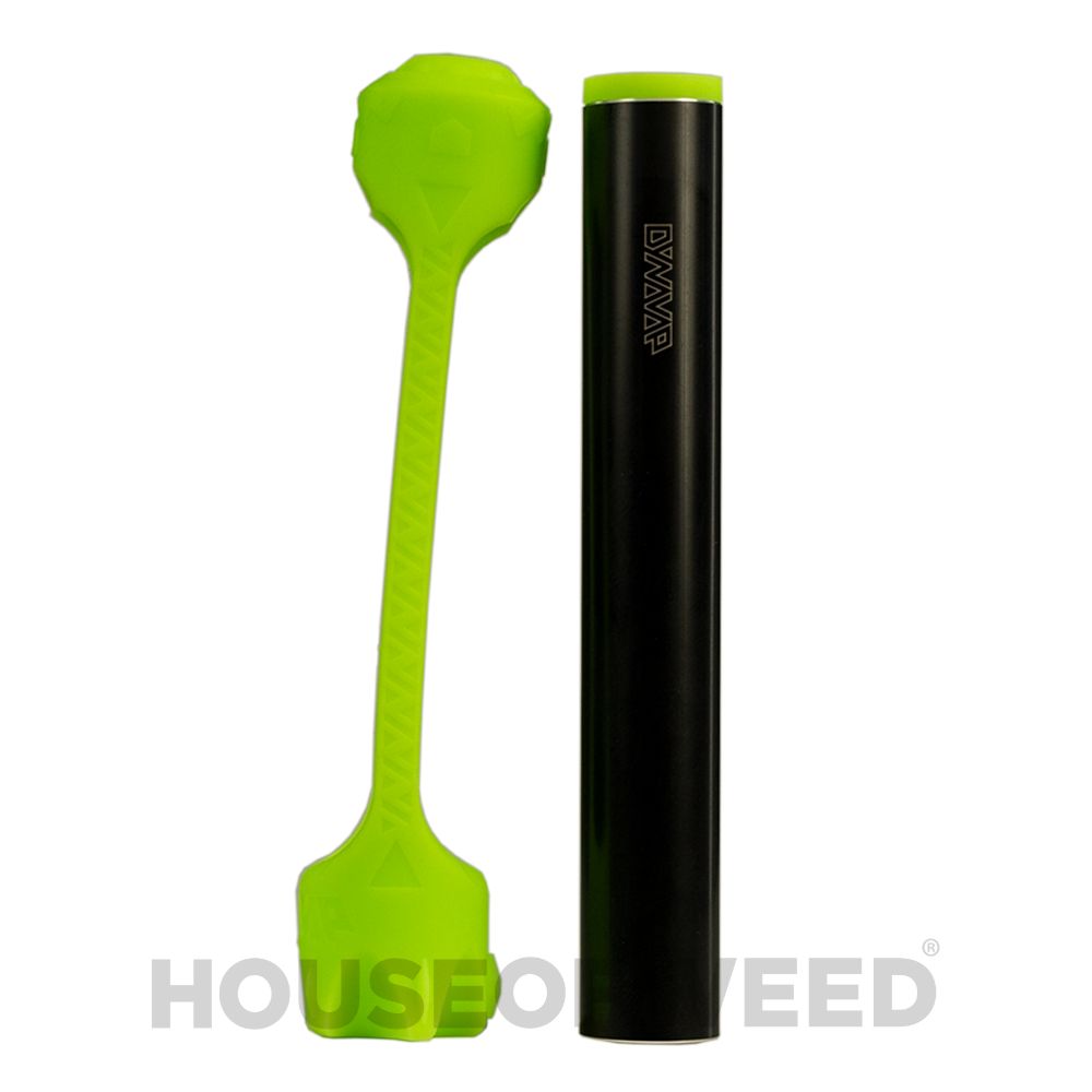 SlingStash contenedor de aluminio para vaporizadores Dynavap y funda de silicona verde
