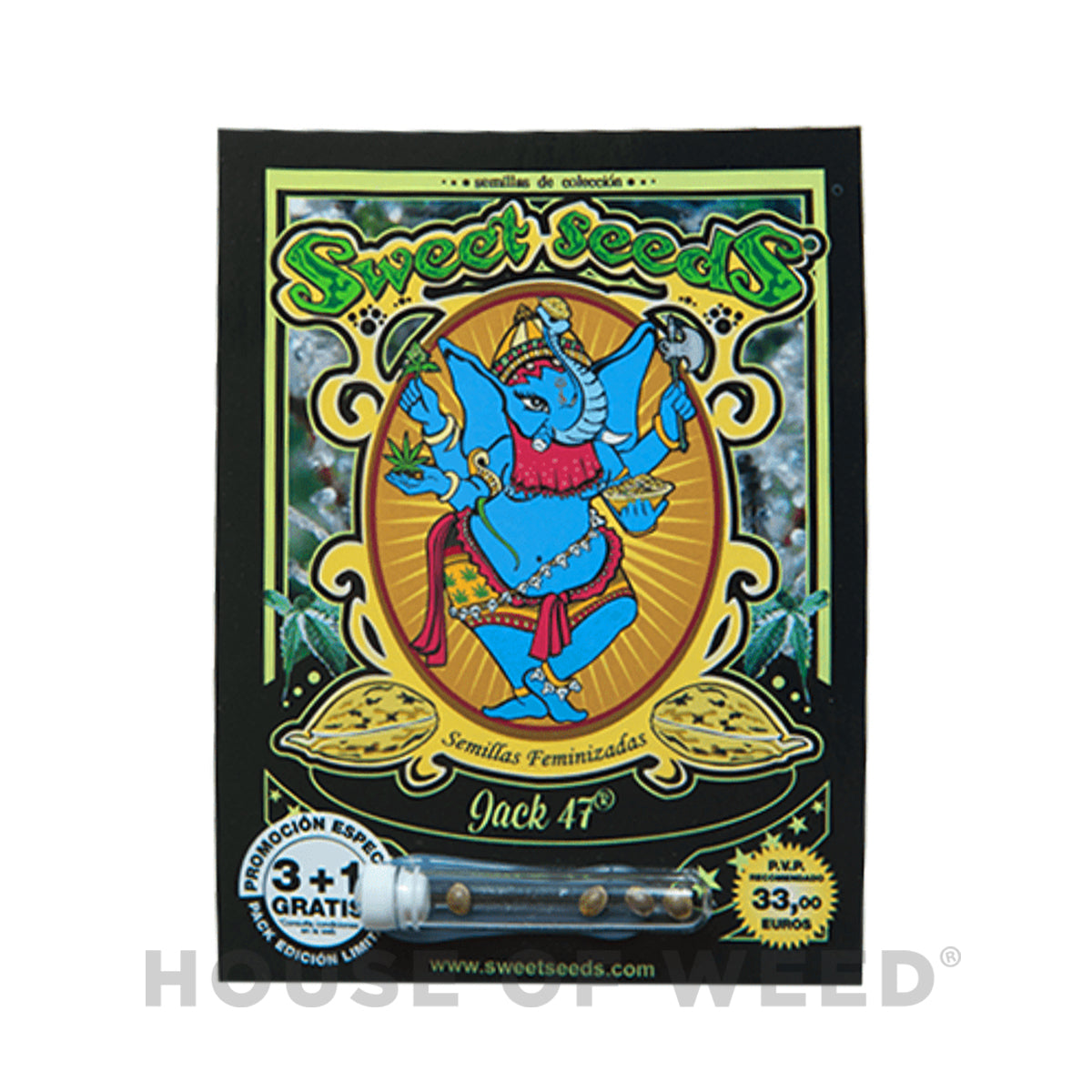Empaque de semillas jack 47 del sweet seeds