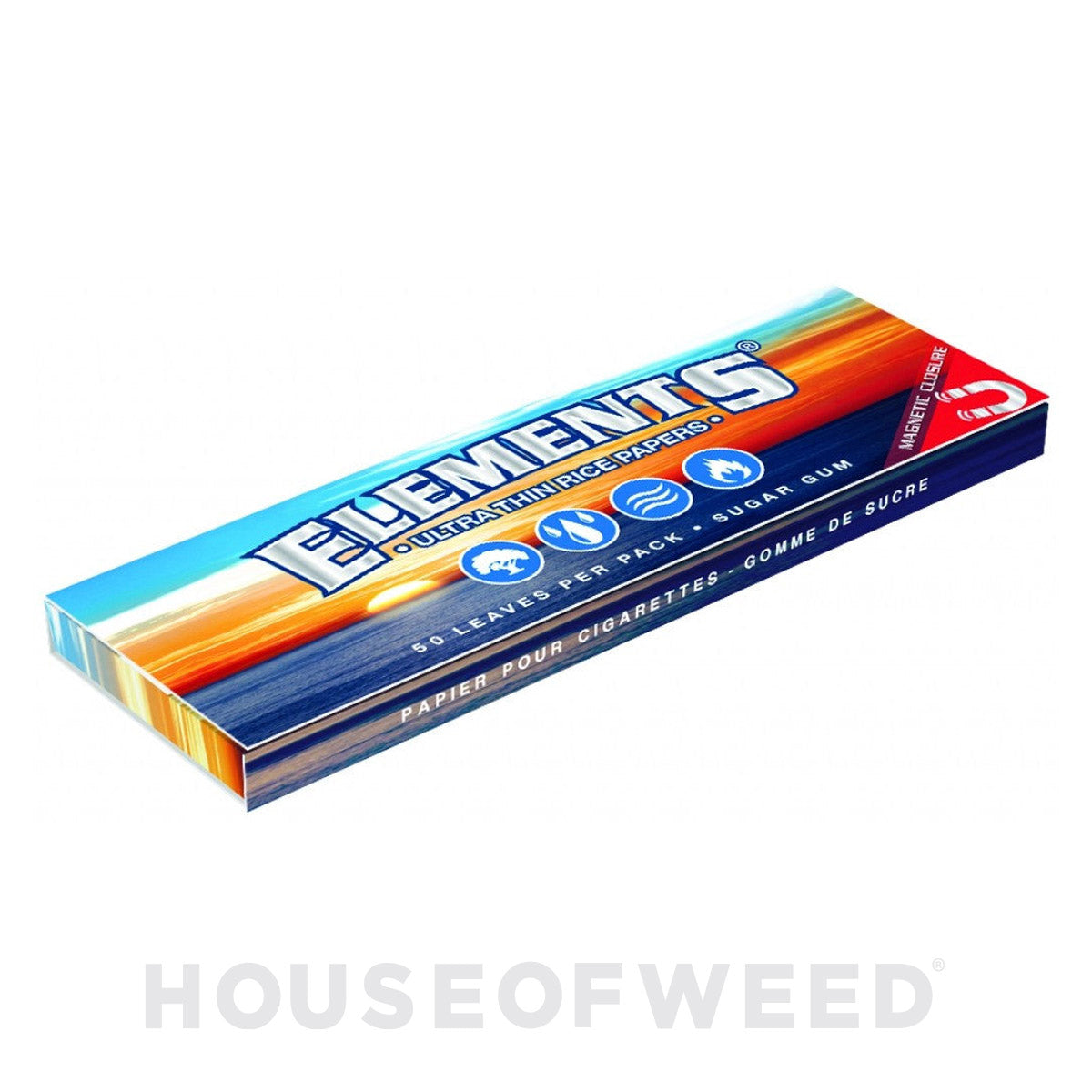 Papelillos Elements 1 ¼ clásico con cierre magnético