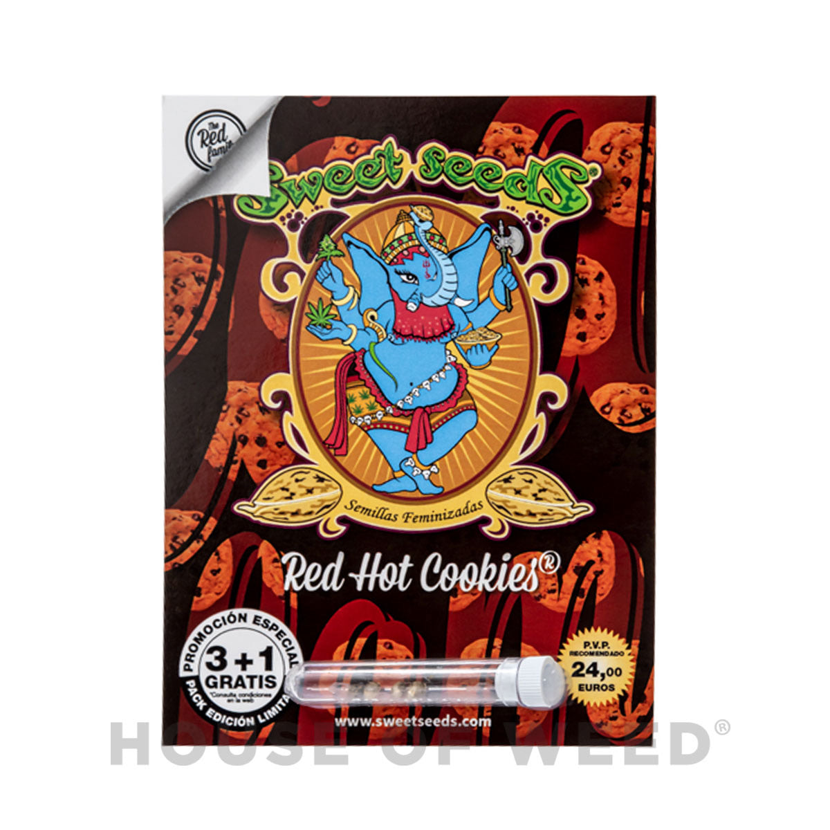 Empaque semillas Red Hot Cookies  de Sweet Seeds